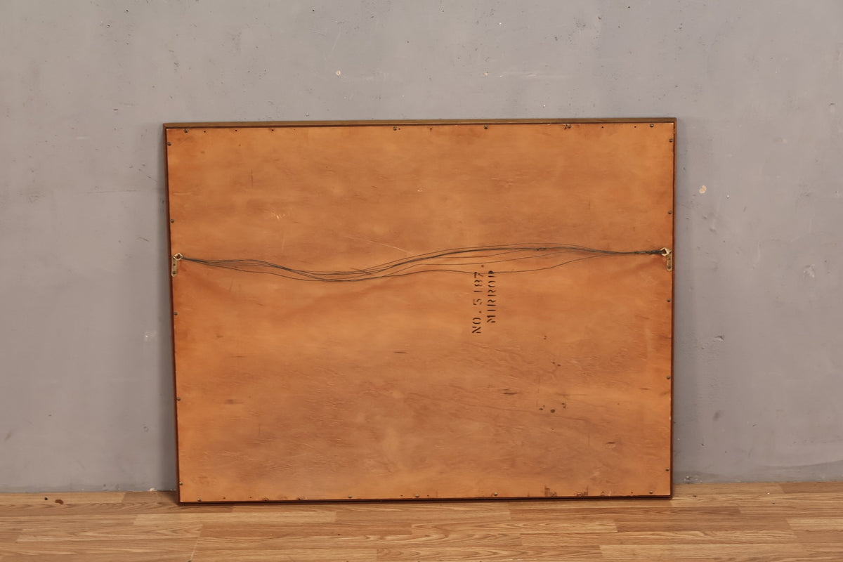 Mid Century Walnut Horizontal Mirror
