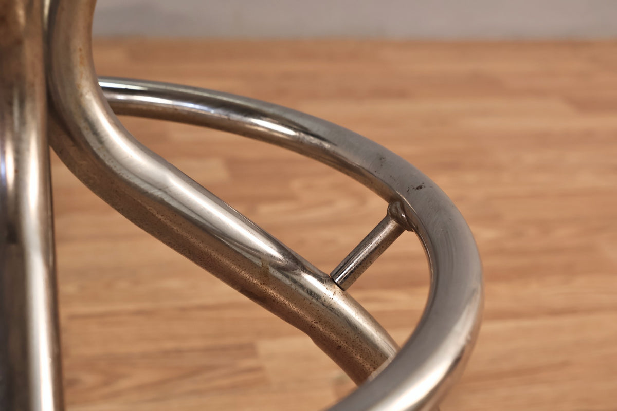 Hourglass Chrome & Green Bar Stool