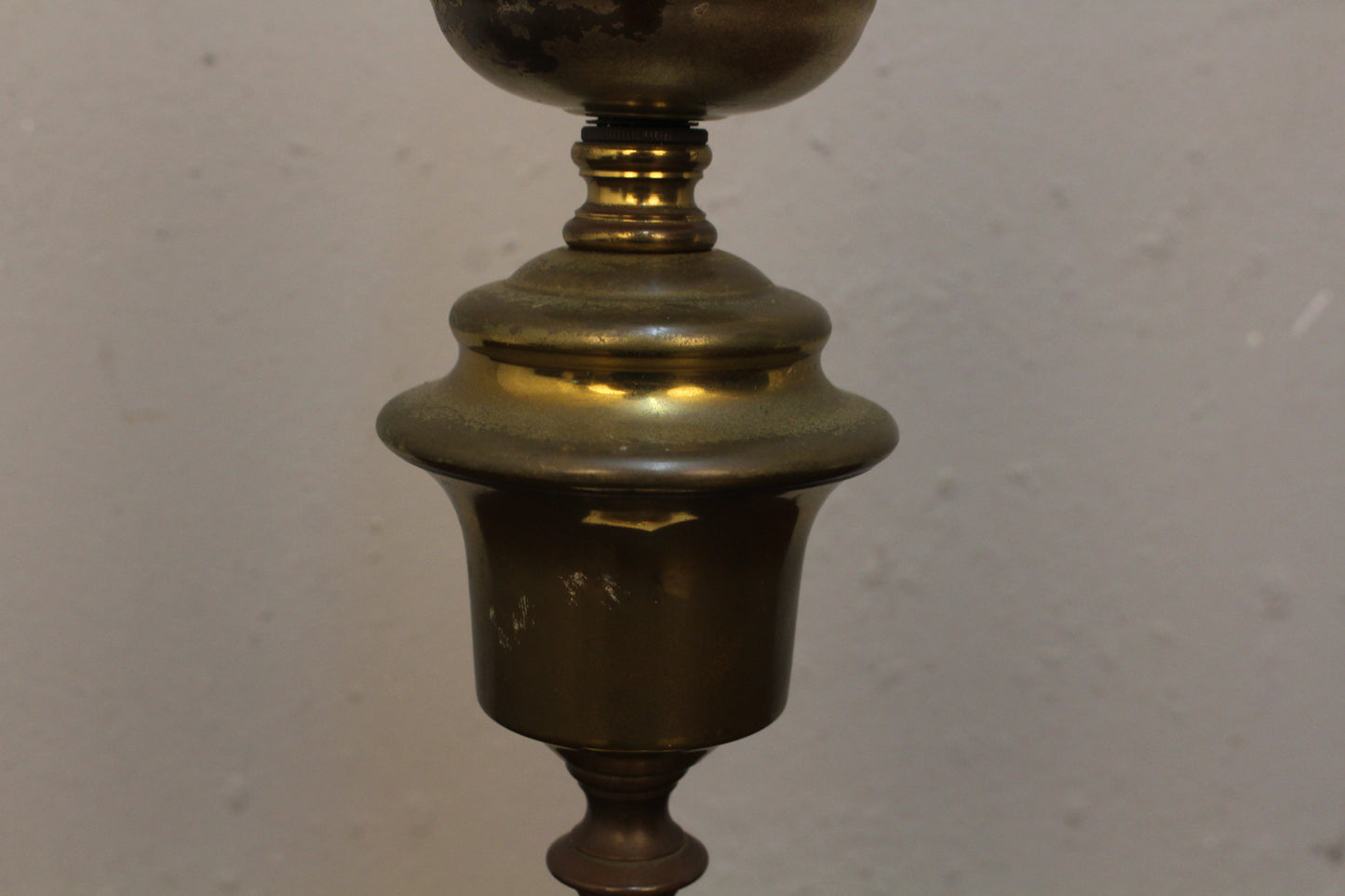 Brass & Marble Hurricane Table Lamp