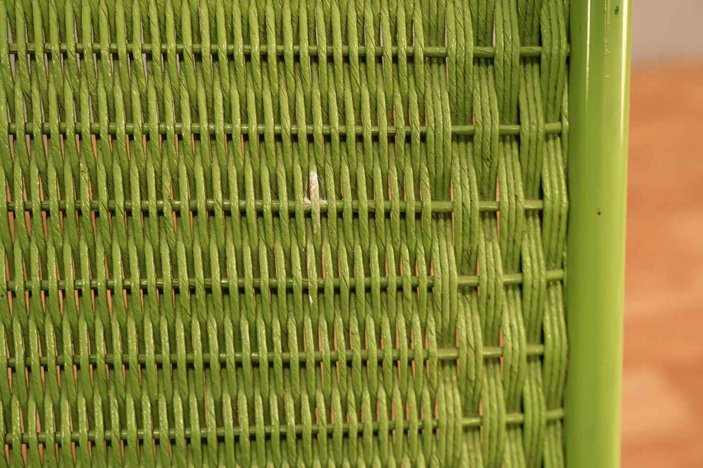 Key Lime "Loom" Wicker Cantilever Armchair