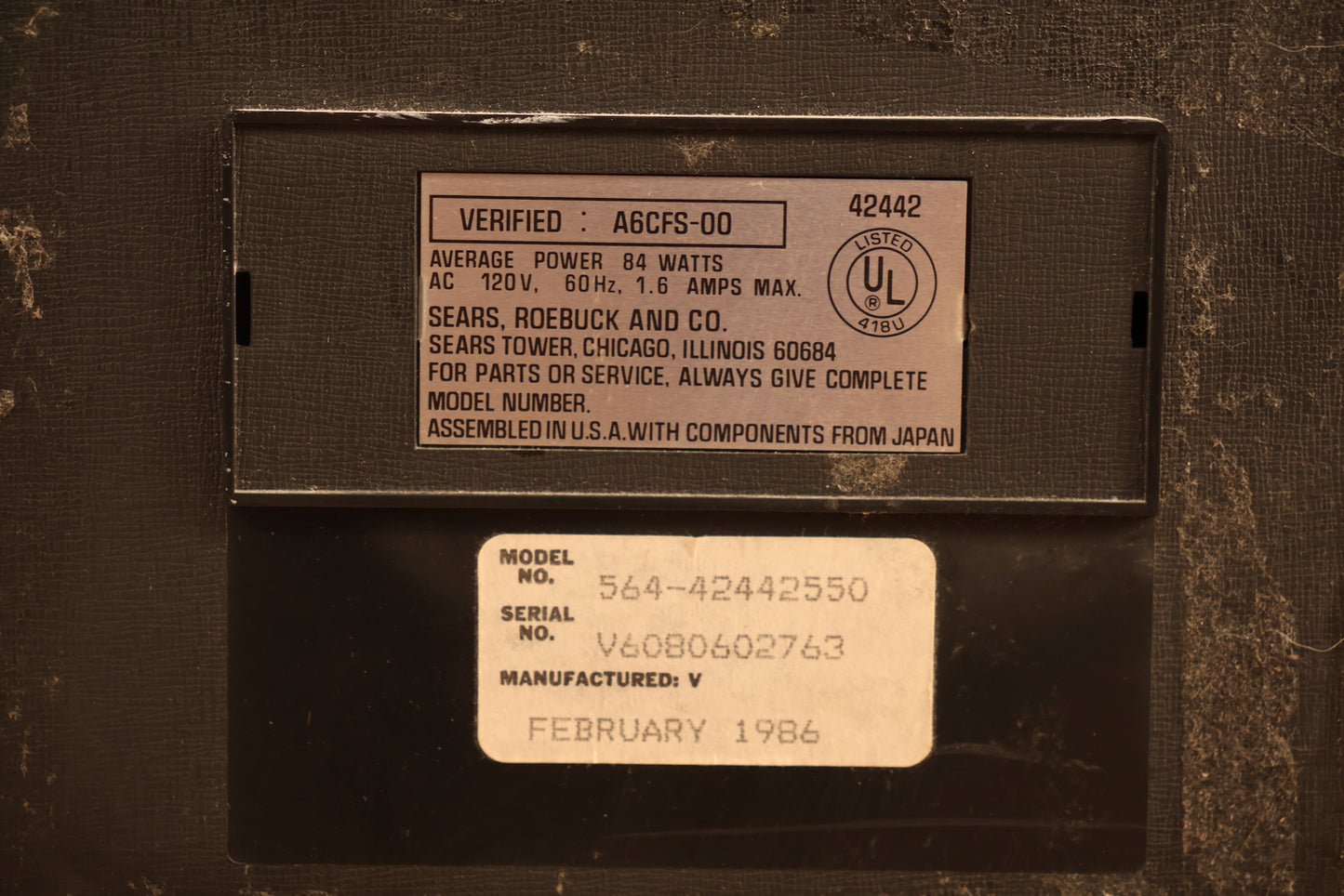 1980s Sears Woodgrain Television - ONLINE ONLY