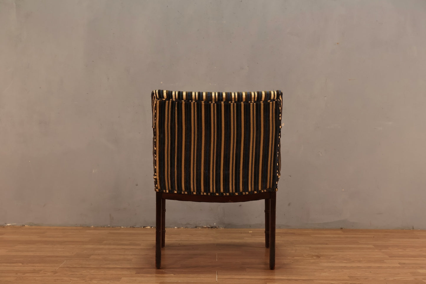 Regency Striped Faux-Bamboo Armchair