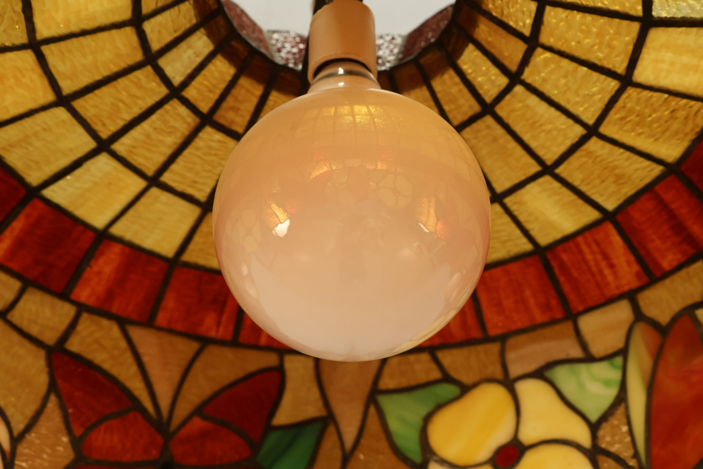 Stained Glass Butterflies Swag Lamp