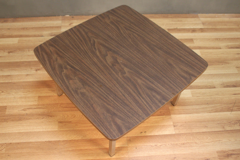 Laminate & Chrome Square Coffee Table