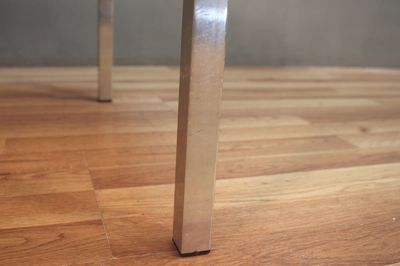 Laminate & Chrome Square Coffee Table