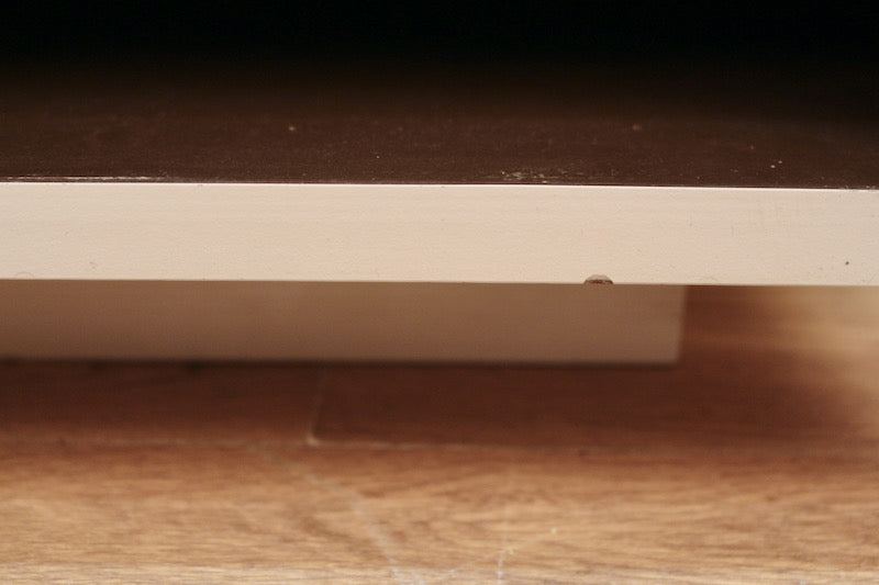 White Laminate Square 2-Tier Coffee Table - ONLINE ONLY