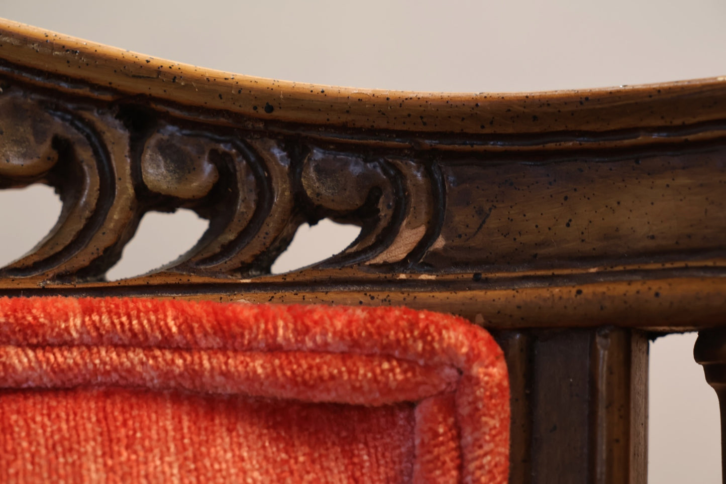 Provincial Rhubarb Velveteen Armchair