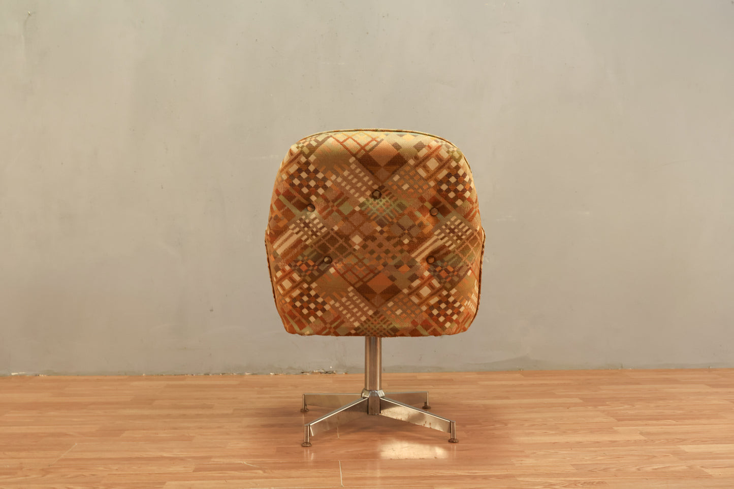 Mid Century Allspice Geometric Armchair