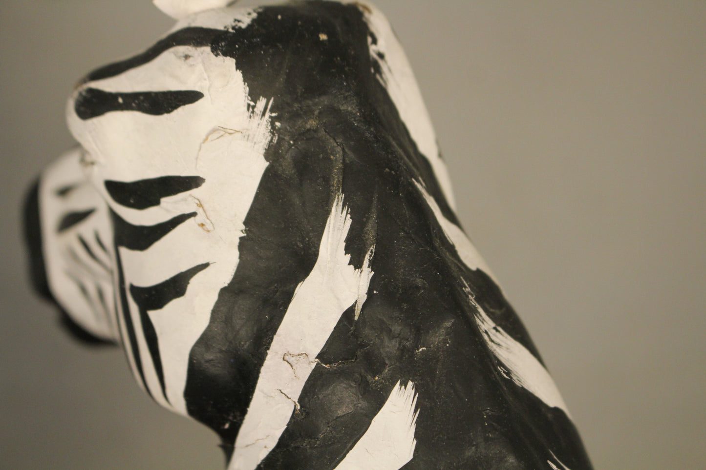 Zebra Papier Mache Statue
