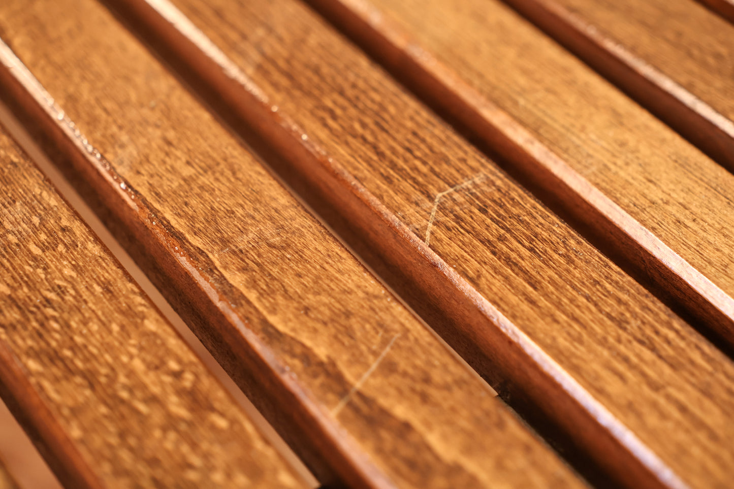 Mid Century Walnut Slatted Coffee Table