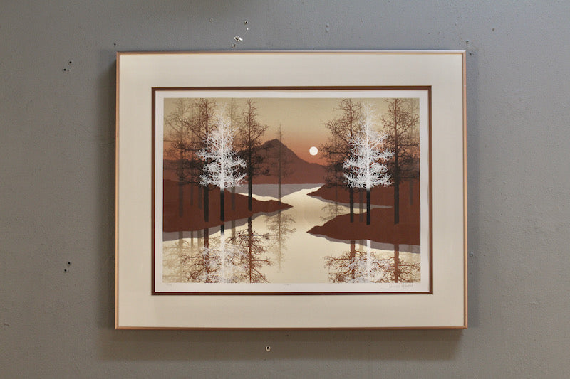 "River at Dusk" Lithograph