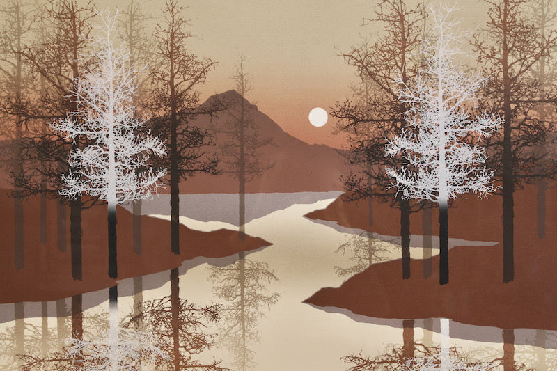 "River at Dusk" Lithograph