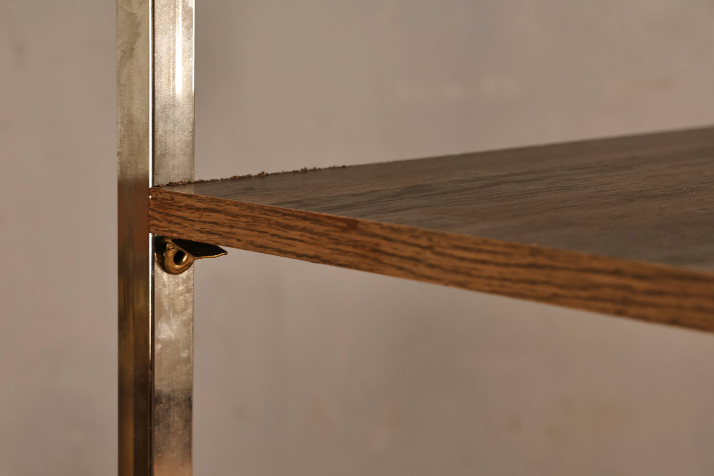 Chrome & Laminate 4-Tier Etagere