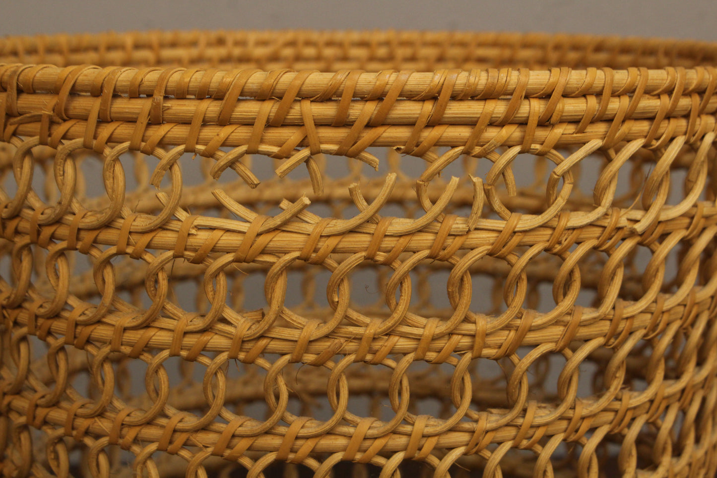 Rattan Wastebasket