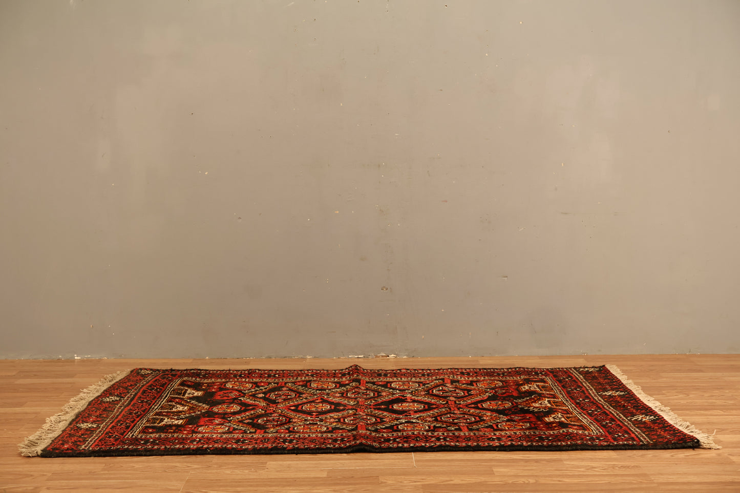Large Black & Red Rug