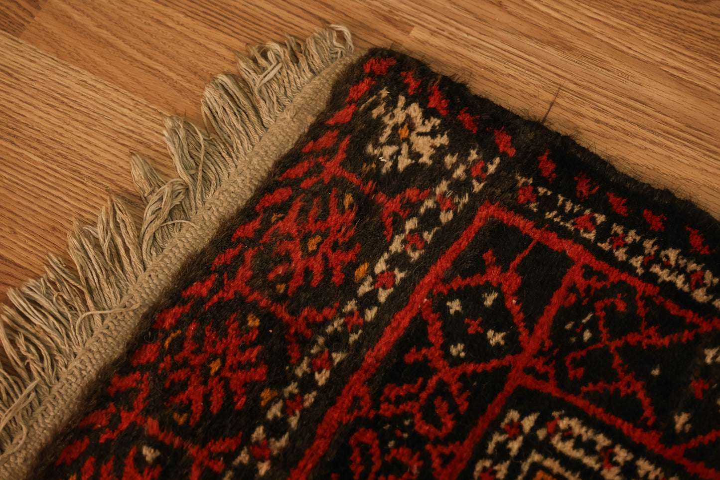Large Black & Red Rug
