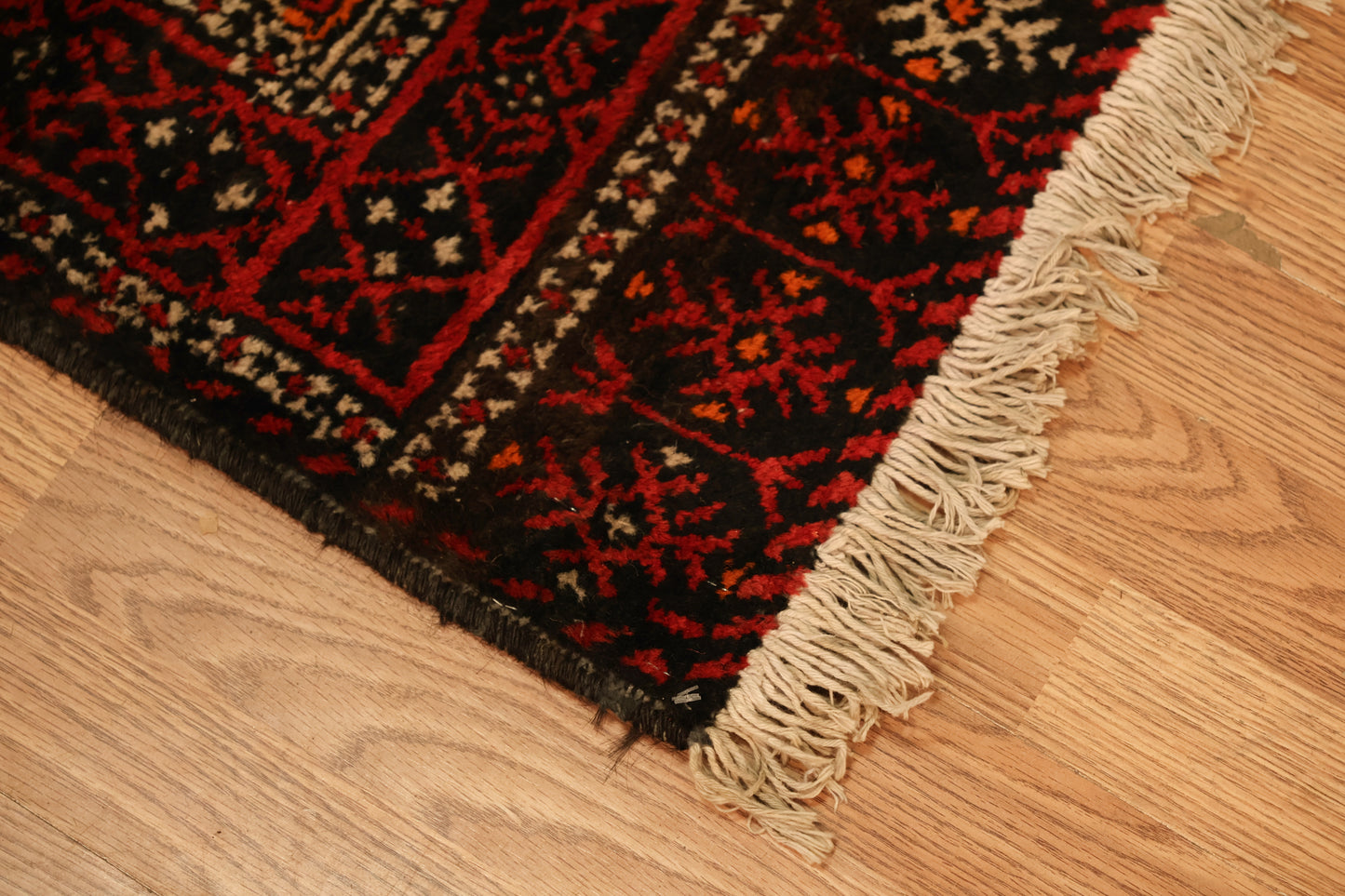 Large Black & Red Rug