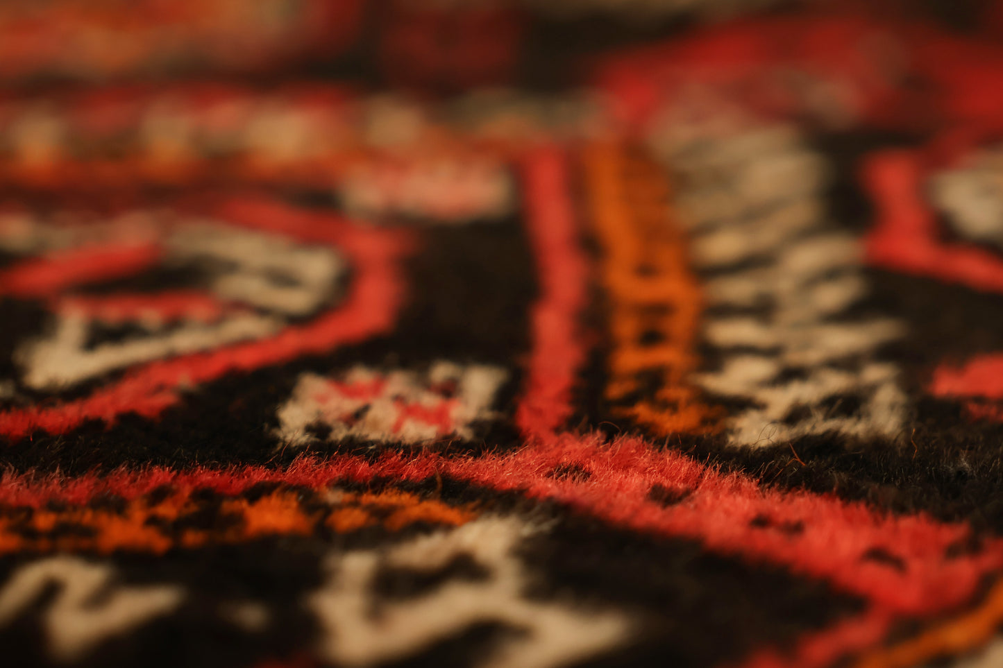 Large Black & Red Rug