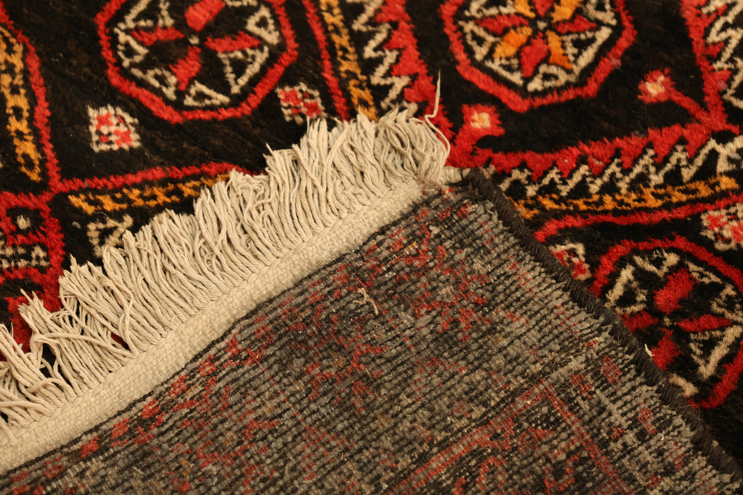 Large Black & Red Rug