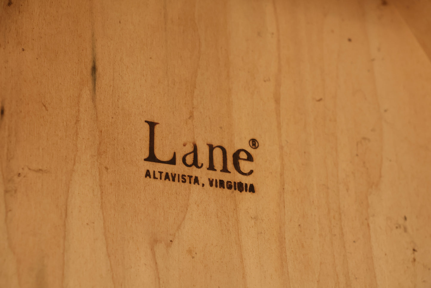 Lane Walnut & Woven 2-Door End Table - ONLINE ONLY