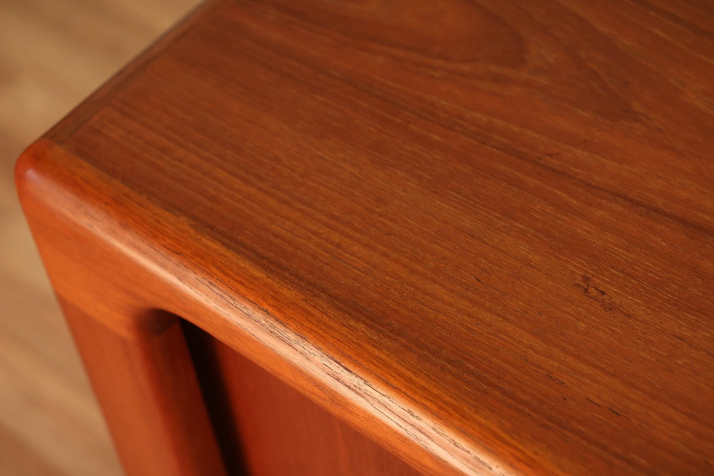 Large Dyrlund Teak Tambour-Door Credenza