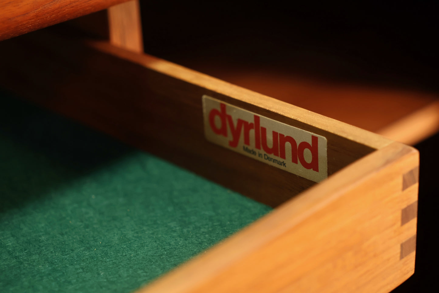 Large Dyrlund Teak Tambour-Door Credenza