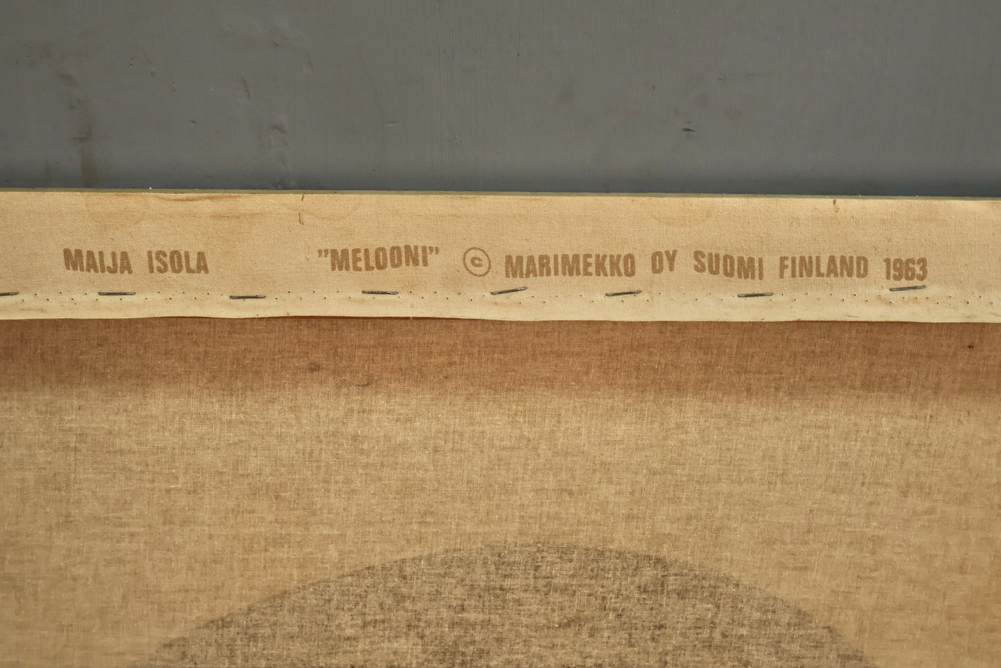 Marimekko "Melooni" 1960s Textile Art