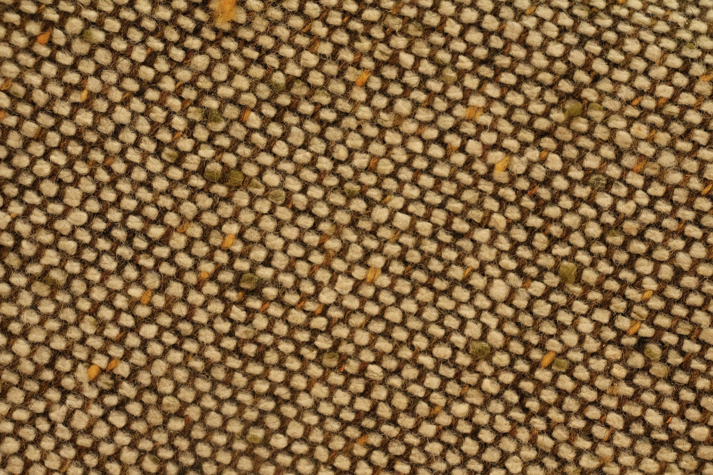 Mid Century Teak & Oatmeal Side Chair