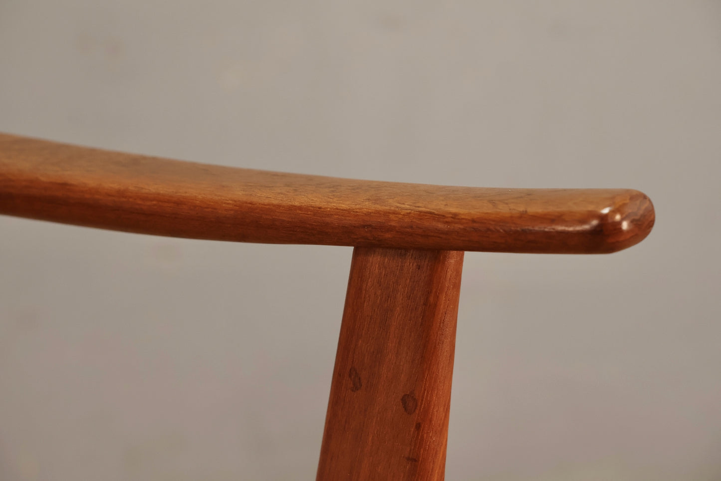 Mid Century Teak & Oatmeal Armchair