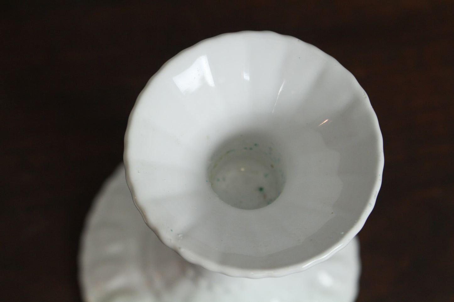 Pair of Portuguese White Candlesticks