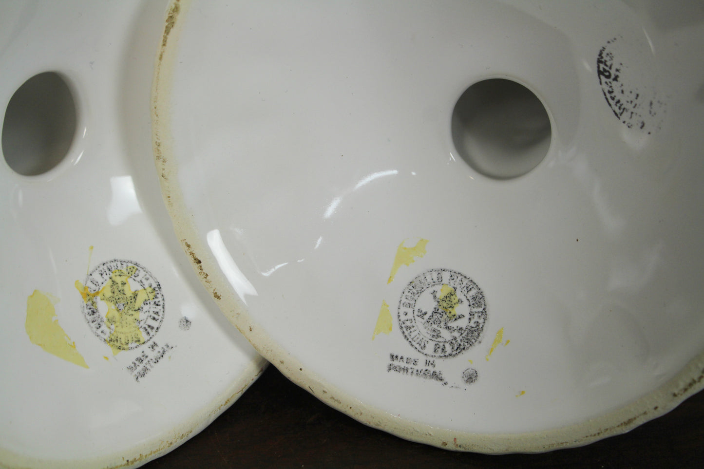 Pair of Portuguese White Candlesticks