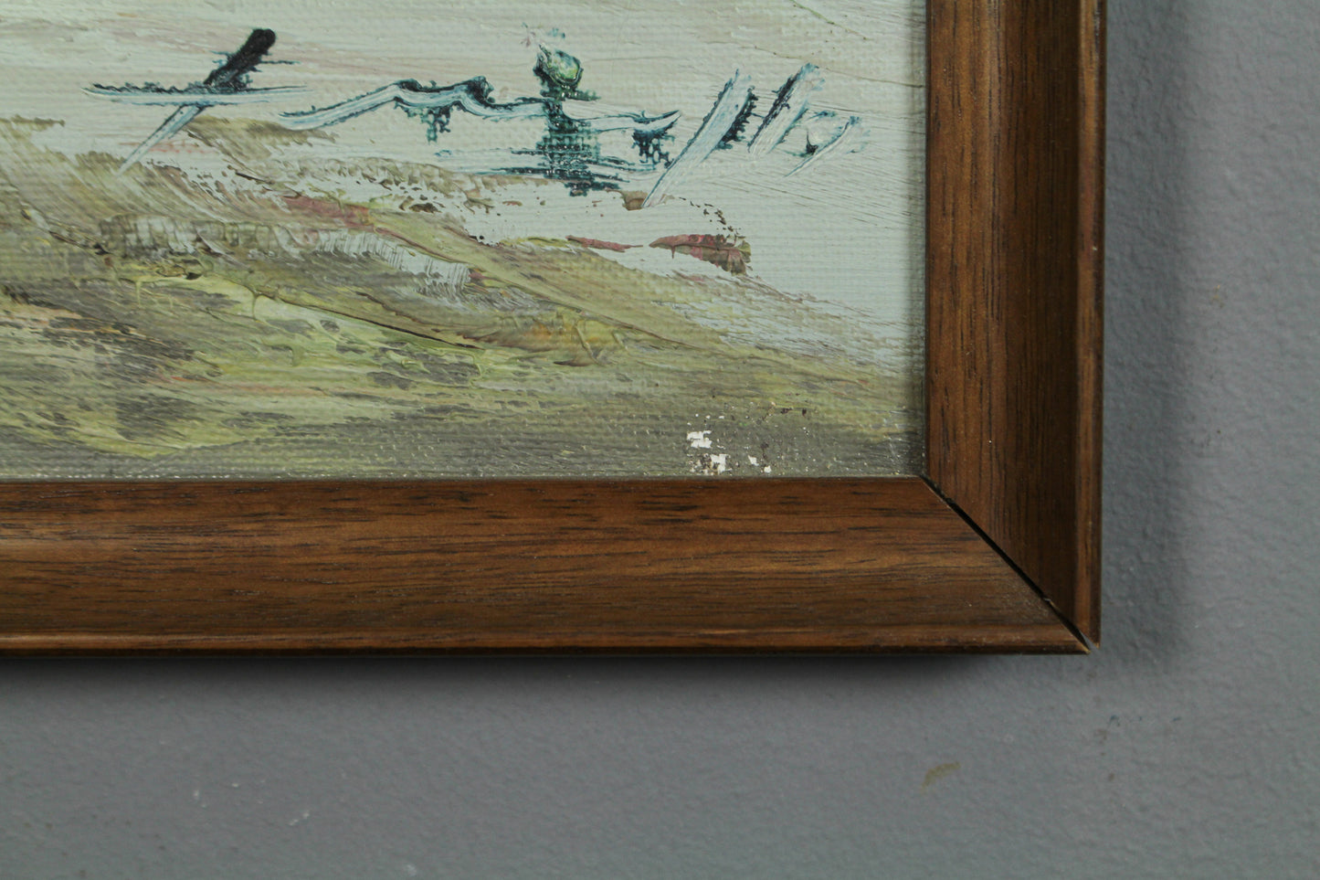 "Moored in Gloom" Painting
