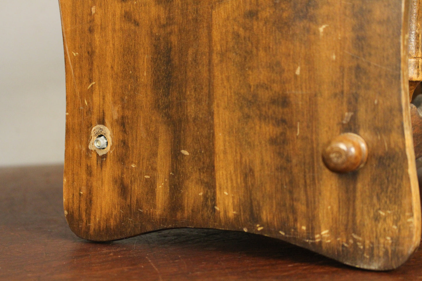 Dark Oak Magazine Caddy