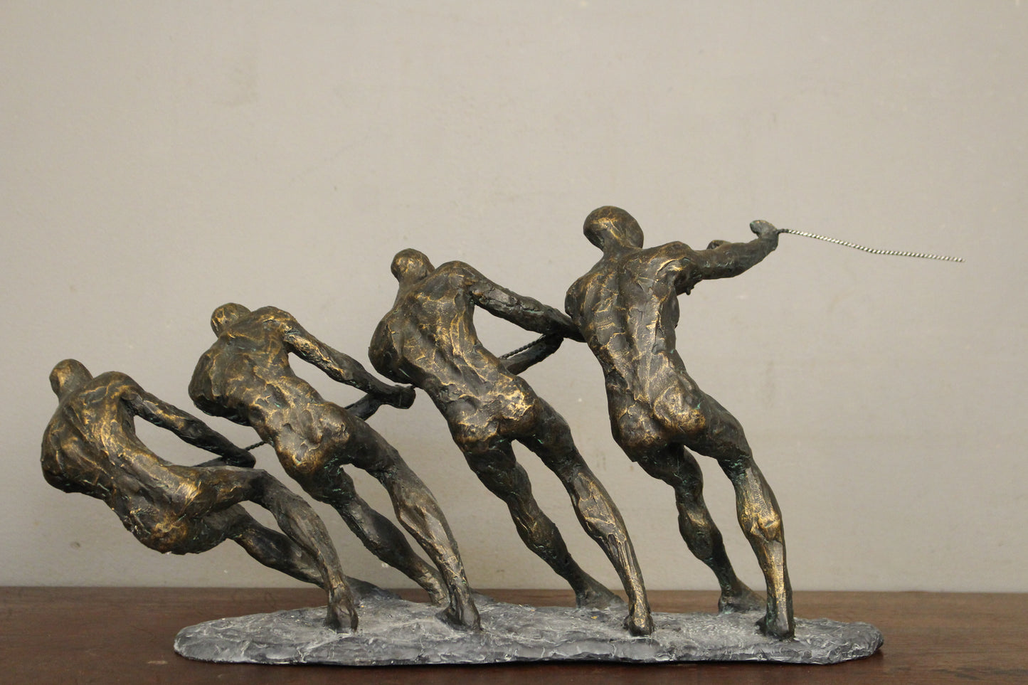 "Tug of War" Bronze Sculpture