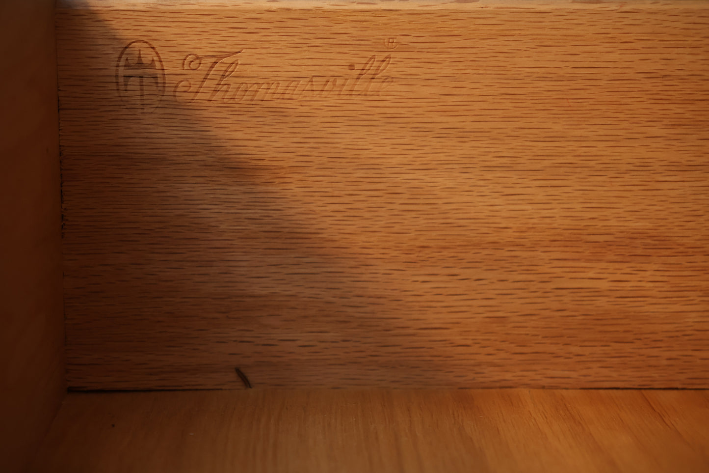 Thomasville Walnut & Woven Credenza