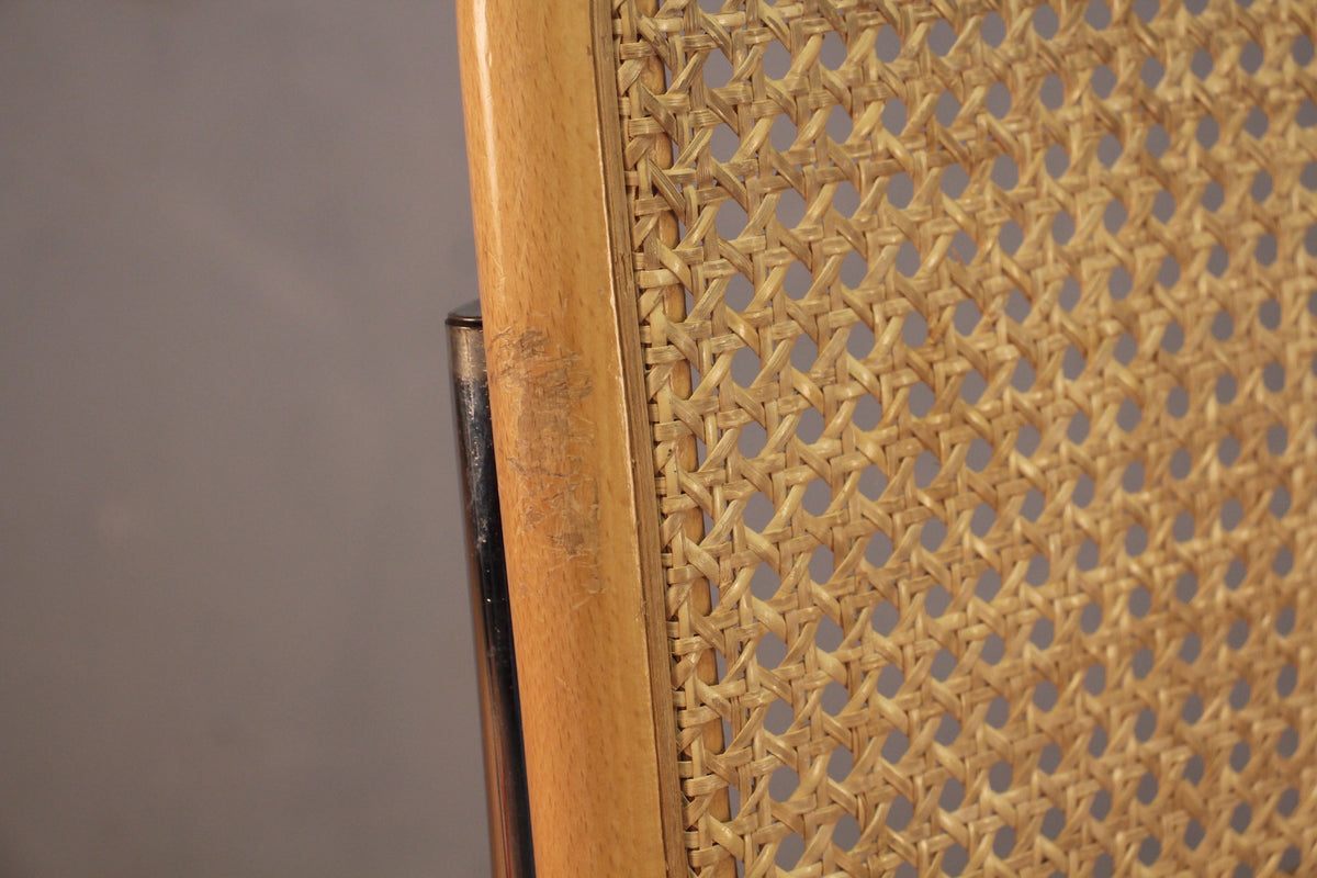 Rose & Chrome Cantilever Counter Stool