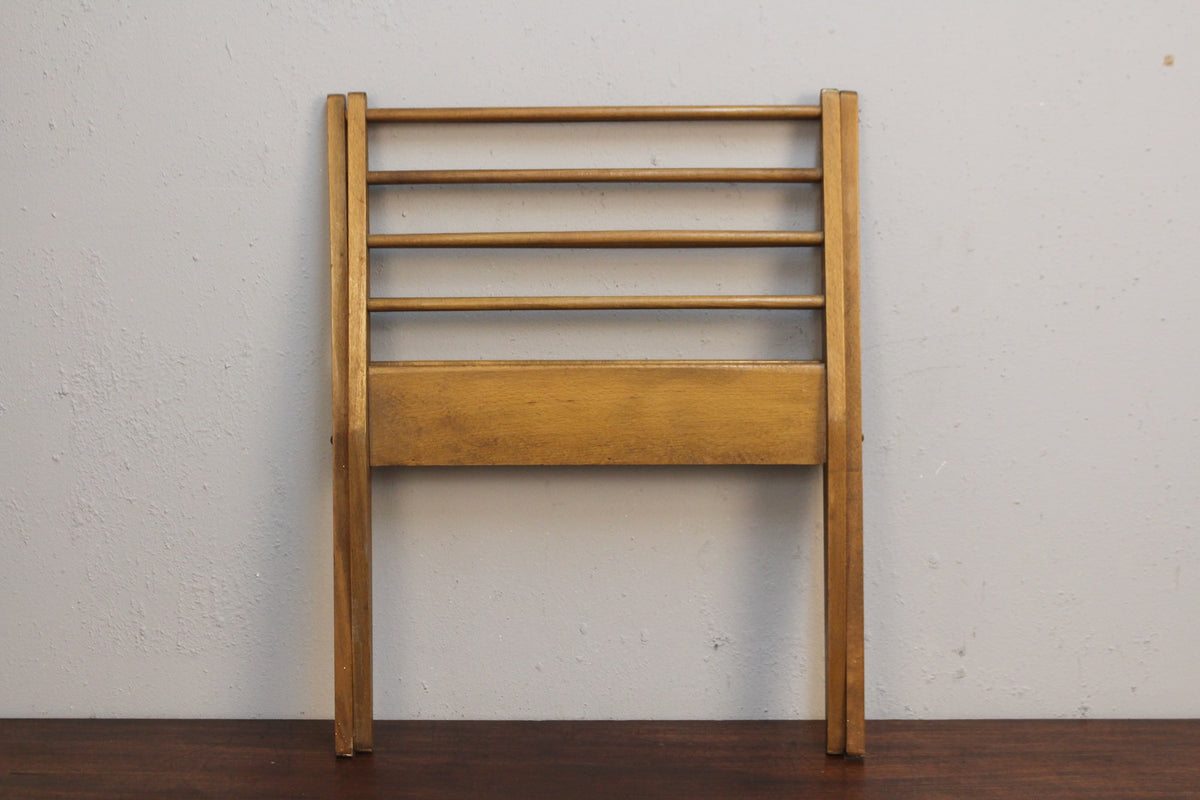 Walnut Folding Magazine Rack