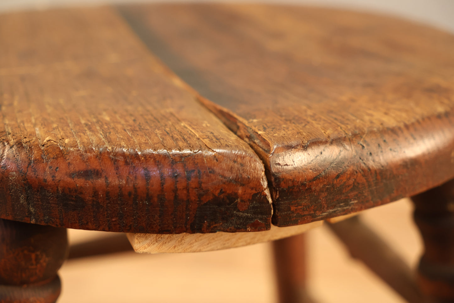 Small Antique Oak Stool