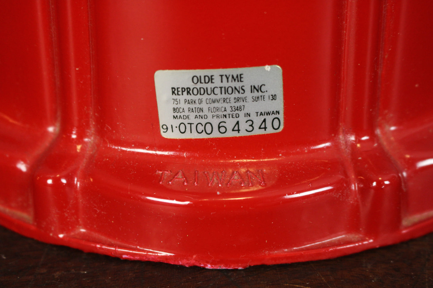 1980s Red Gumball Machine