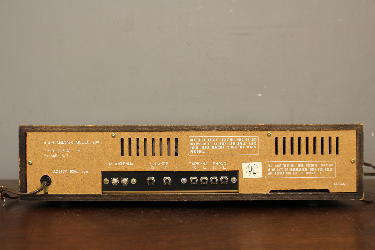 1970s Prop BSR McDonald 8-Track Stereo