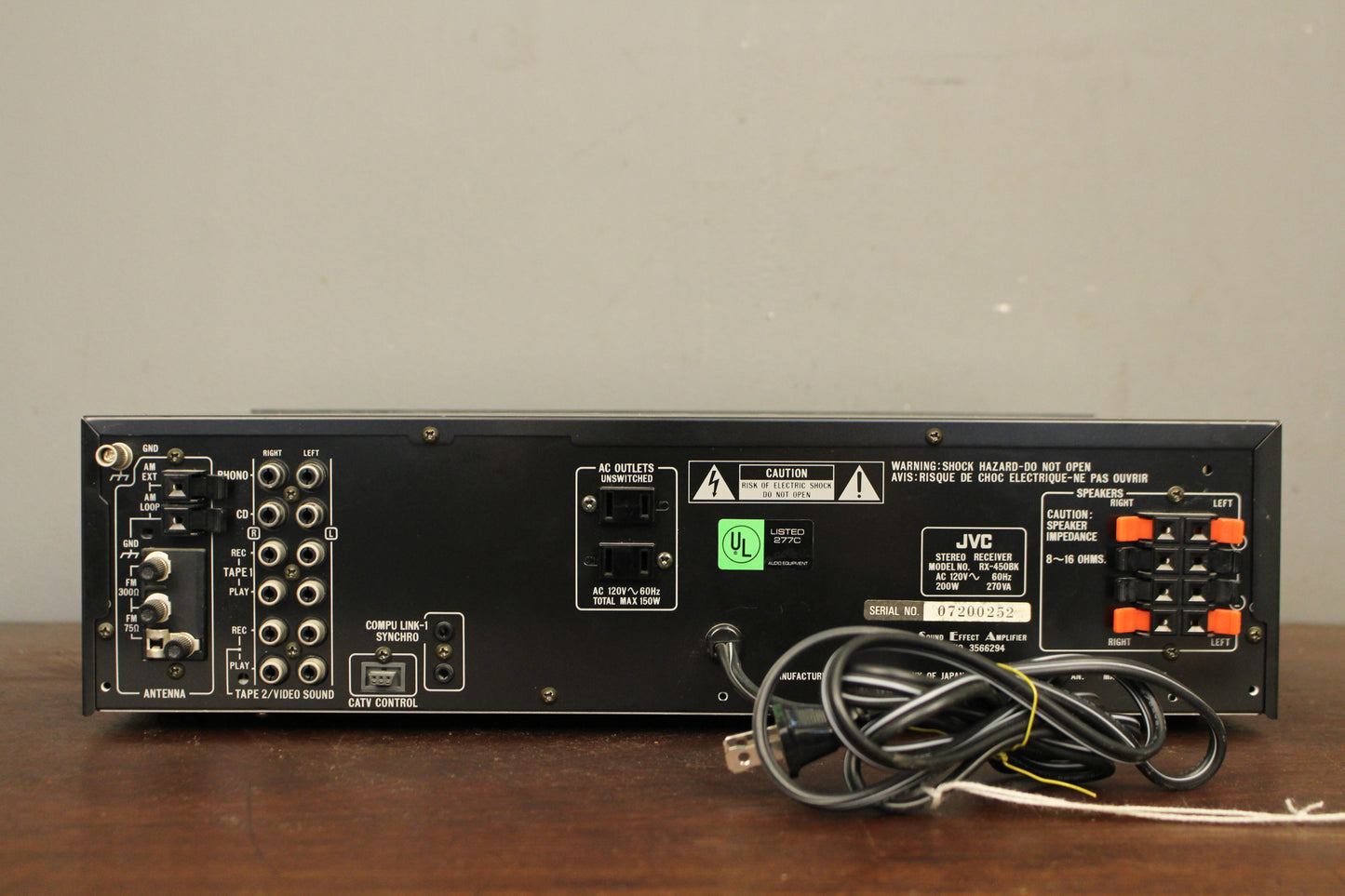 Prop JVC RX-450 Receiver