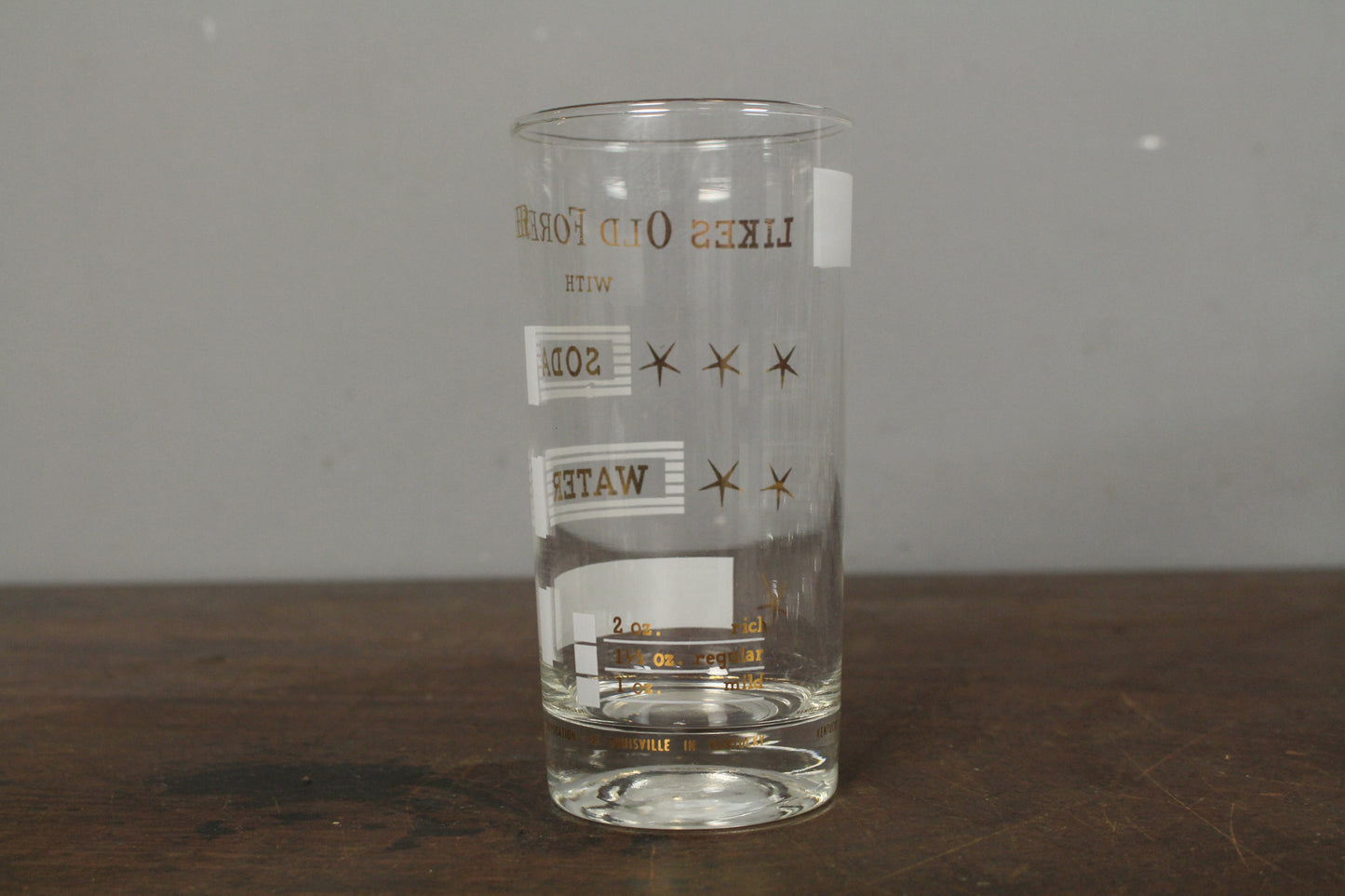 Set of 8 Old Forester Collins Glasses