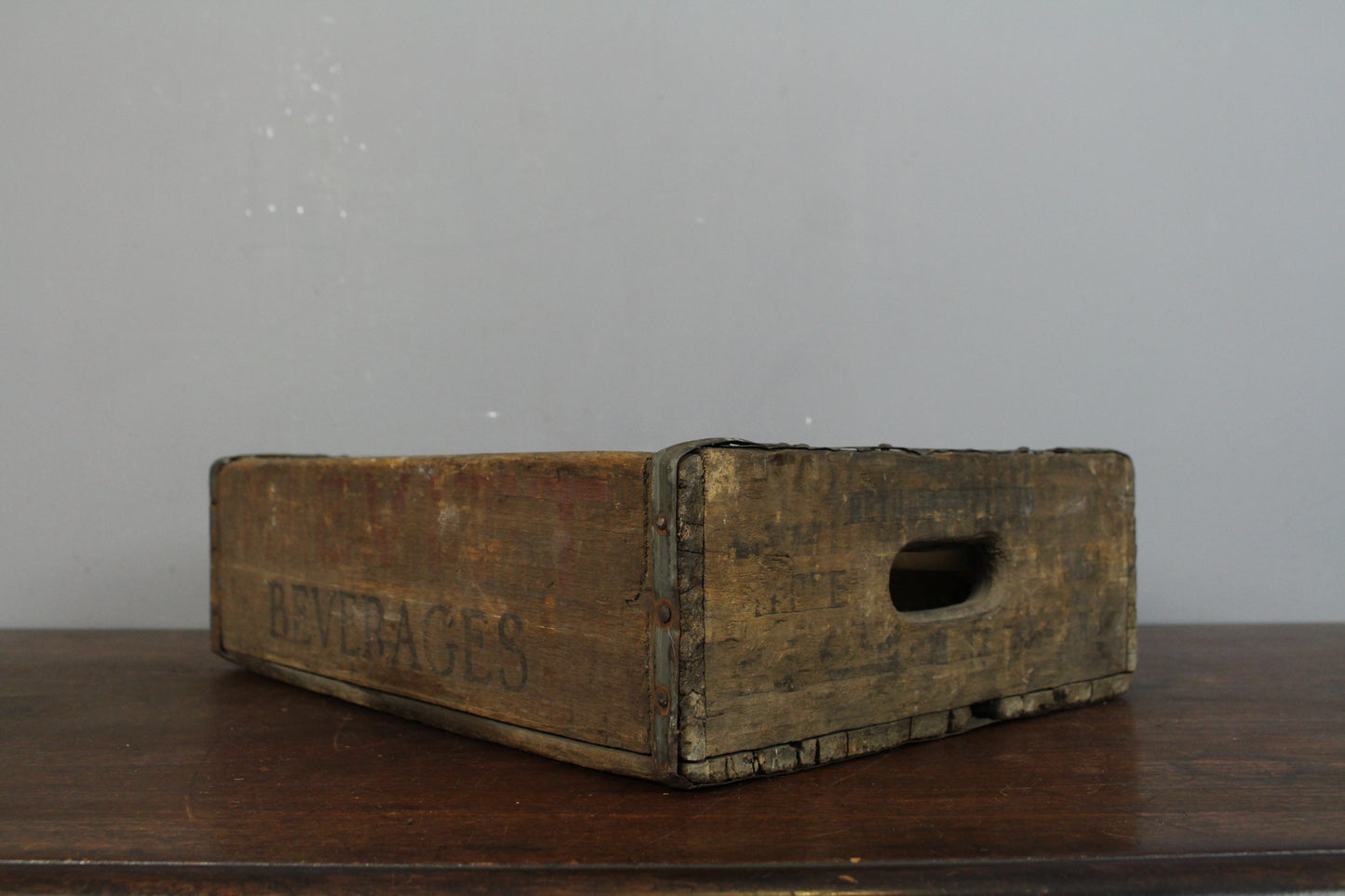 Rustic Wooden Divided Crate