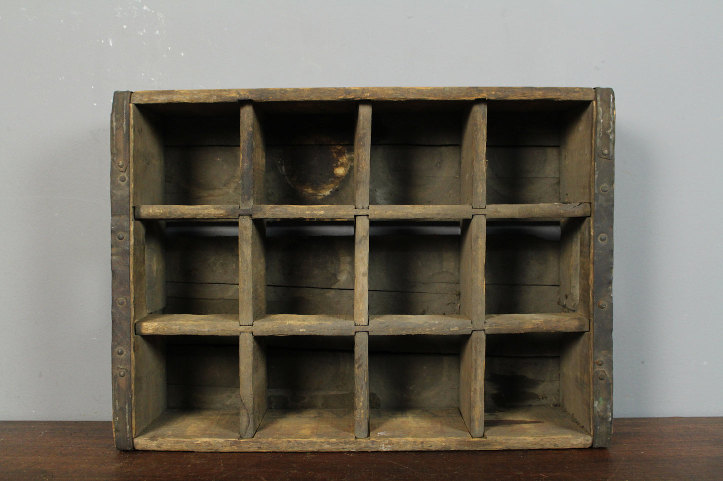 Rustic Wooden Divided Crate