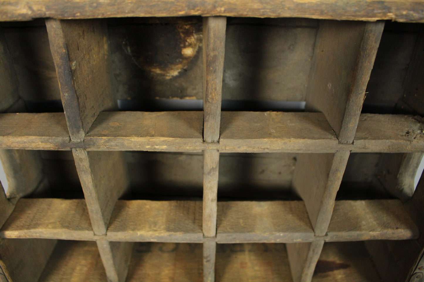 Rustic Wooden Divided Crate