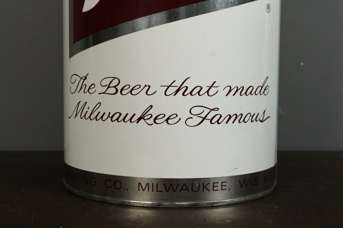 Schlitz Beer Metal Wastebasket