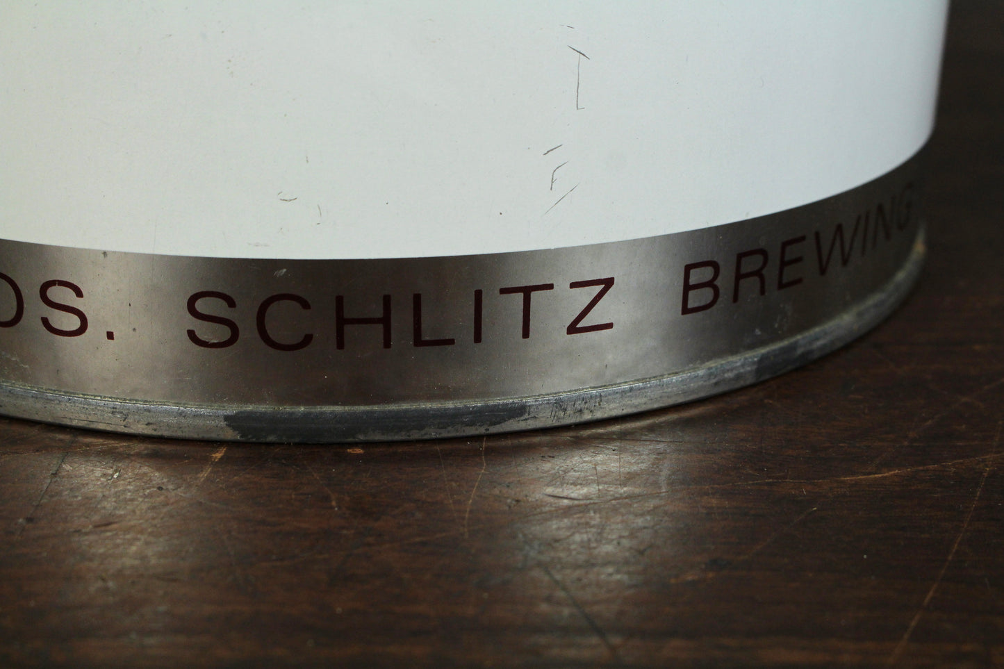 Schlitz Beer Metal Wastebasket