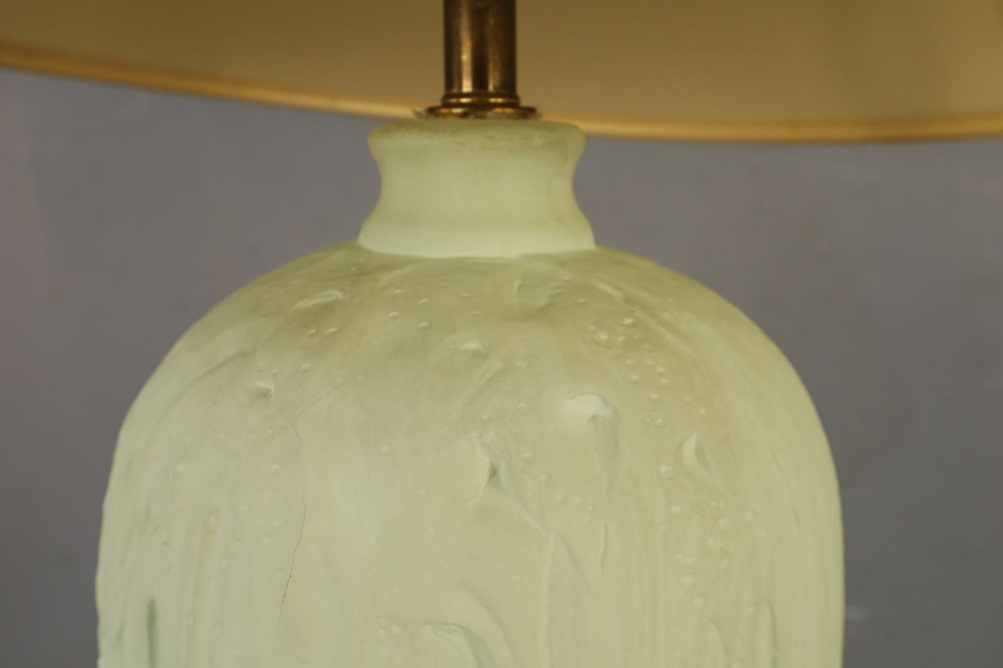 Seafoam Chalkware Table Lamp