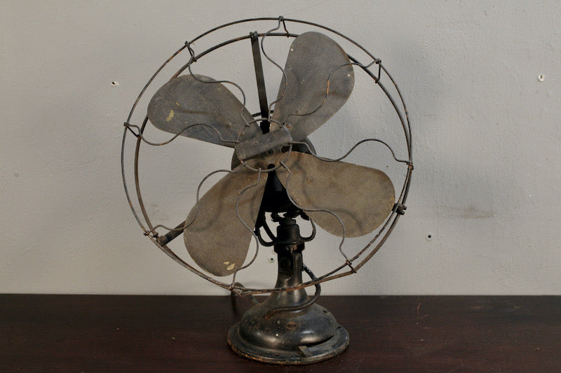 Century Black Metal Table Fan