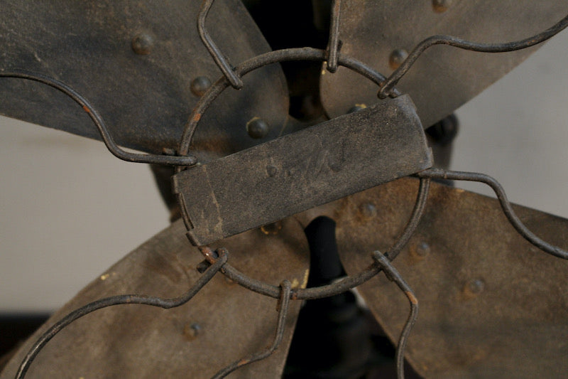 Century Black Metal Table Fan